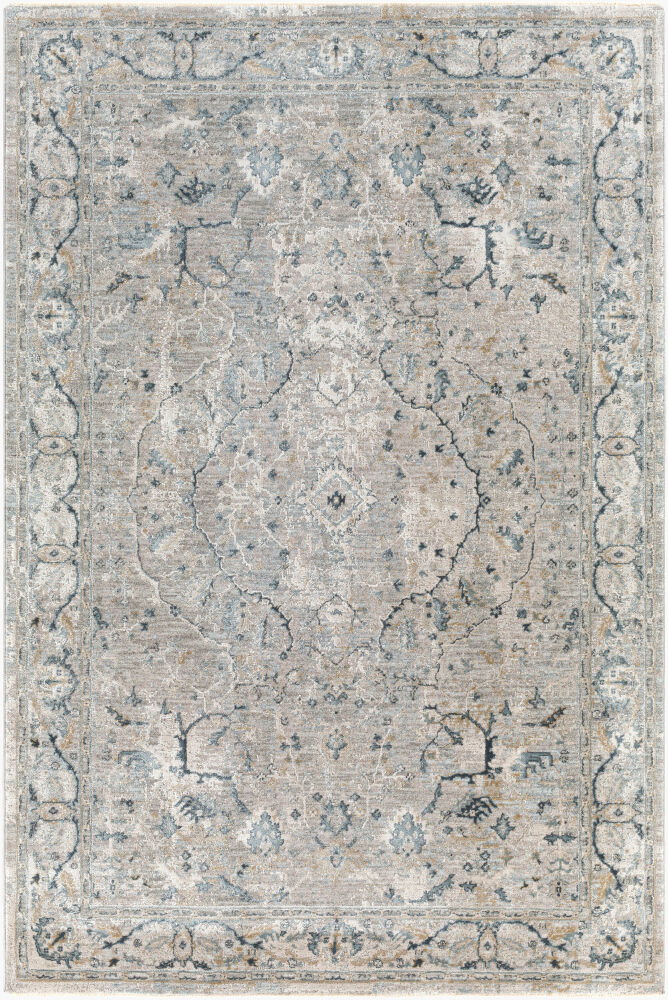 Brunswick Machine Woven Rug, by Surya, 7'4.58" length x 4'11.84" width
