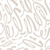 Curly Strokes Taupe Peel & Stick Wallpaper, by York Wall, 18'10.8" length x 1'6" width x 0.02" depth thumbnail