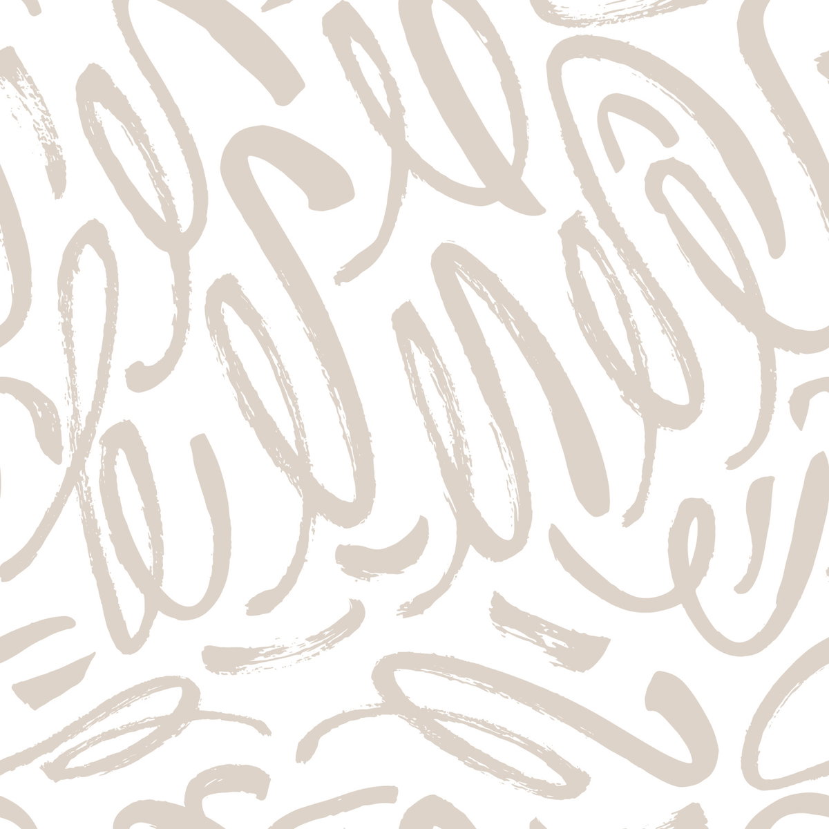 Curly Strokes Taupe Peel & Stick Wallpaper, by York Wall, 18'10.8" length x 1'6" width x 0.02" depth