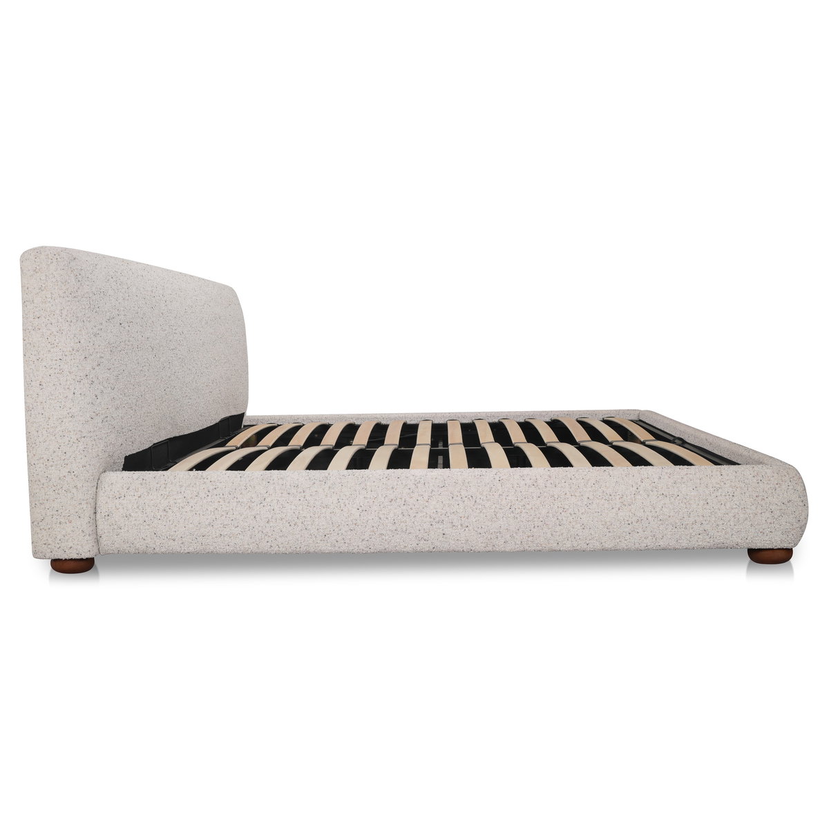 Beau Queen Storage Bed Speckled Light Grey, by Moe's Home, 5'11" width x 3'3.37" height x 7'9.3" depth View 3