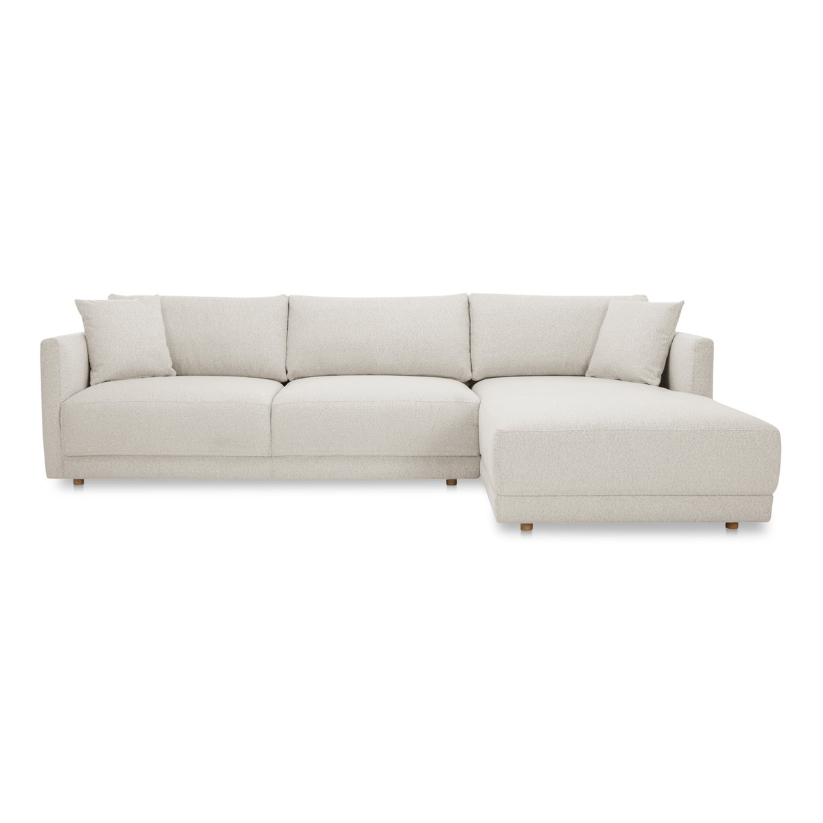 Bryn Sectional Right Oyster, Sectional Sofa by Moe's Home, 115.5" width x 31.5" height x 70.5" depth View 1