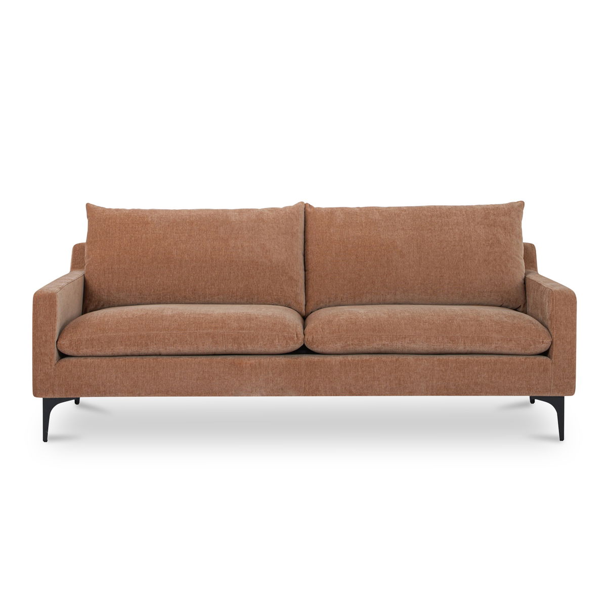 Paris Sofa Heritage Pink, Sofas & Sectional by Moe's Home, 80" width x 27.5" height x 35" depth View 1