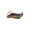 Shay Aluminium Tray - Small, Decorative Tray by Mercana, 9.5" length x 9.5" width x 3" height thumbnail 1