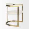 Hollyfield II Cream Fabric Seat with Gold Iron Frame Dining Chair thumbnail 10