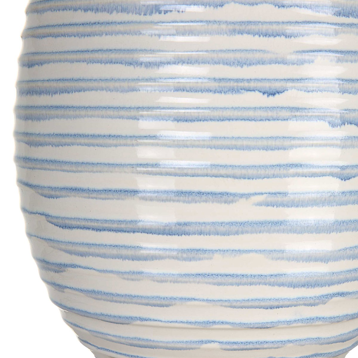 Clariot Ribbed Blue Table Lamp, by Uttermost, 16" width x 31" height x 16" depth View 7