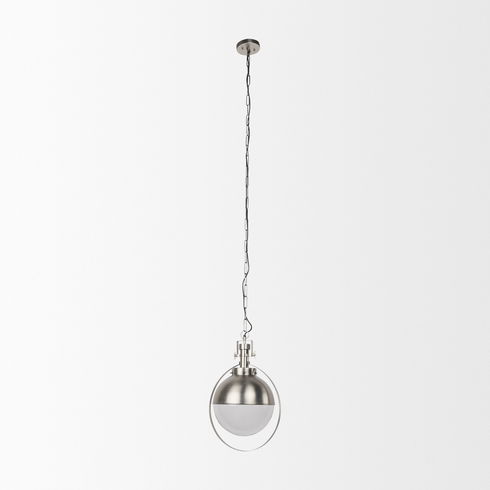 Leighton  Antique Nickel Pendant Light