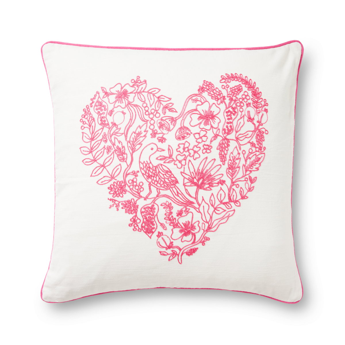 Rifle Paper Co. x Loloi Pillows Pillow, Decorative Pillow, 22" length x 22" width View 1