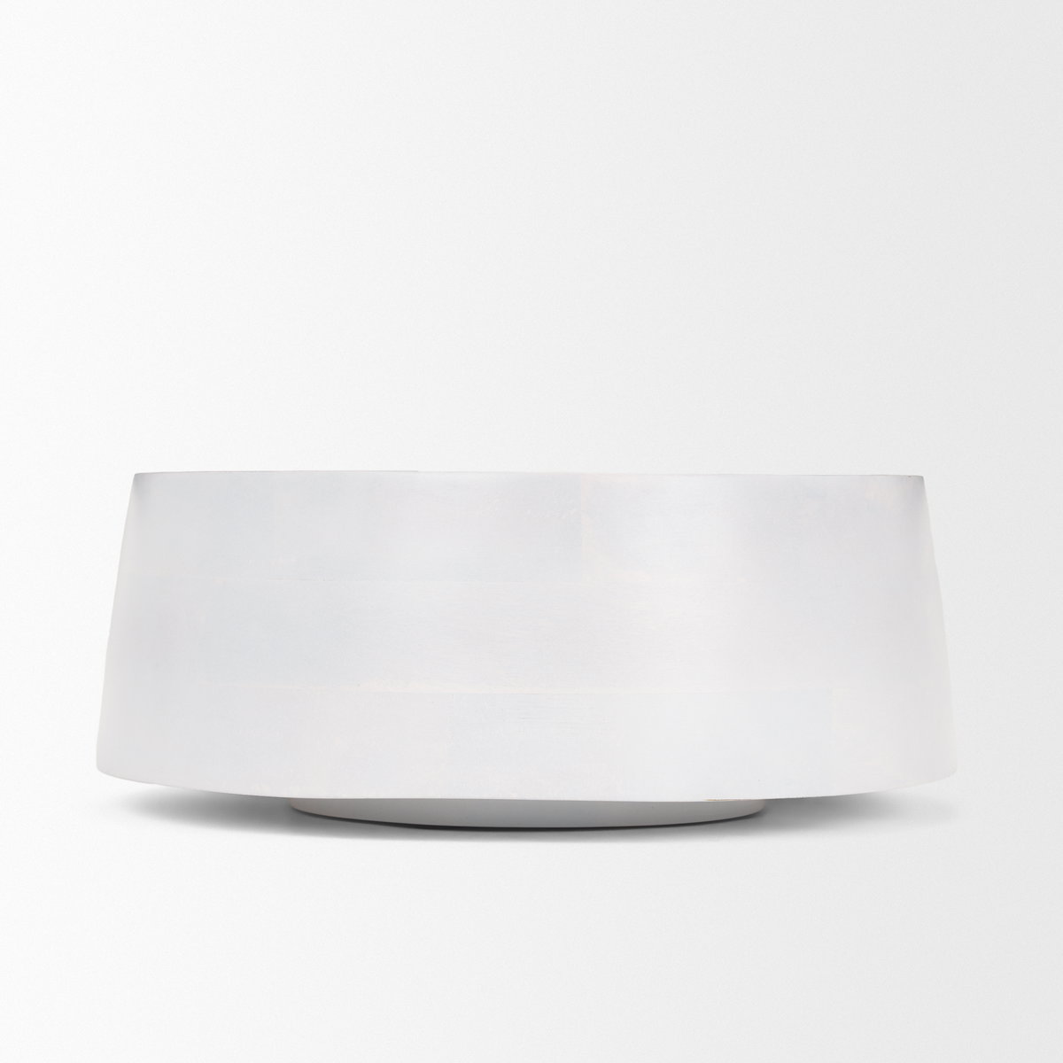 Kadara White Washed Solid Wood Decorative Bowl, by Mercana, 14" length x 14" width x 5.5" height View 4