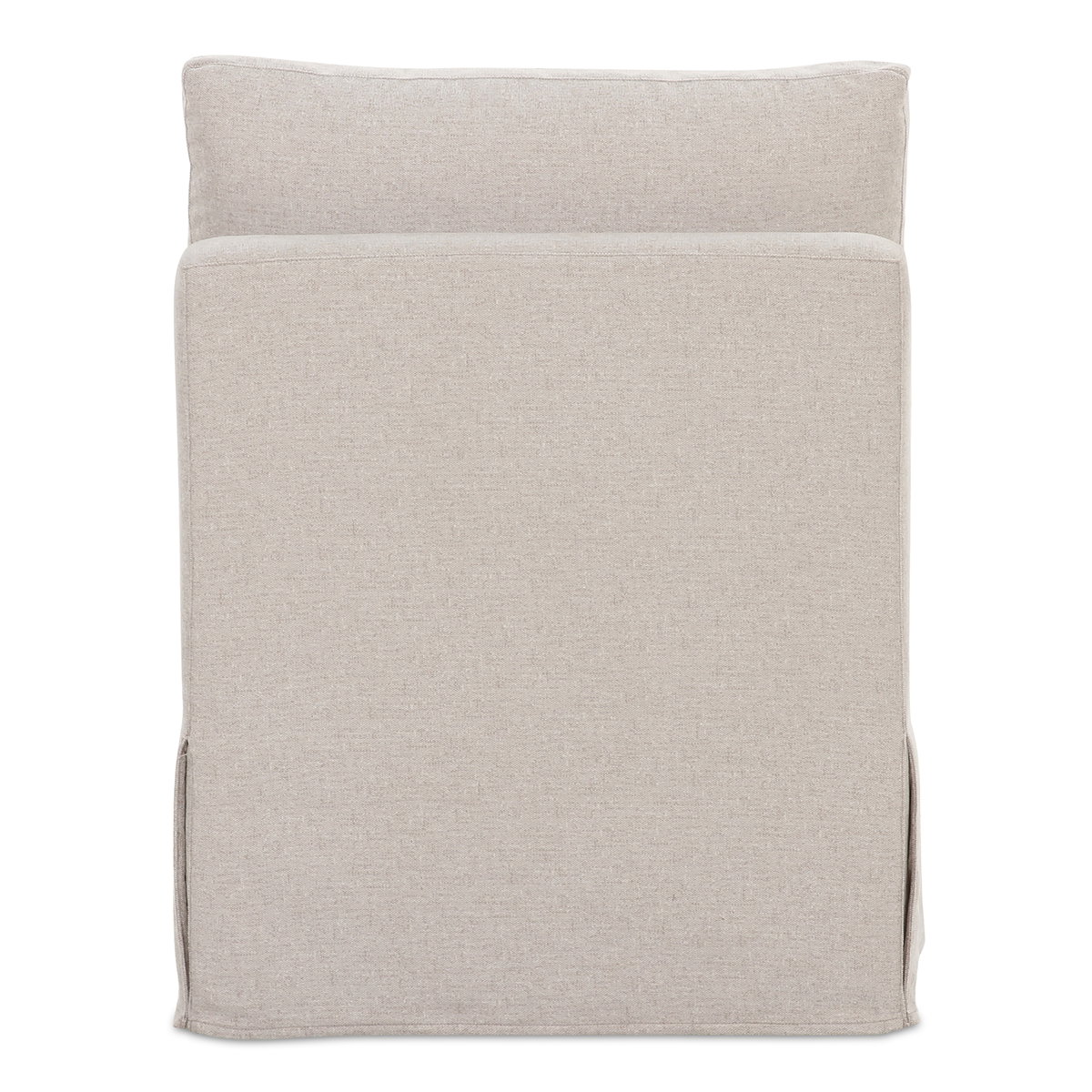Fable Slipcover Dining Slipper Chair Beige, Accent Chair by Moe's Home, 25.5" width x 31.75" height x 28.5" depth View 4