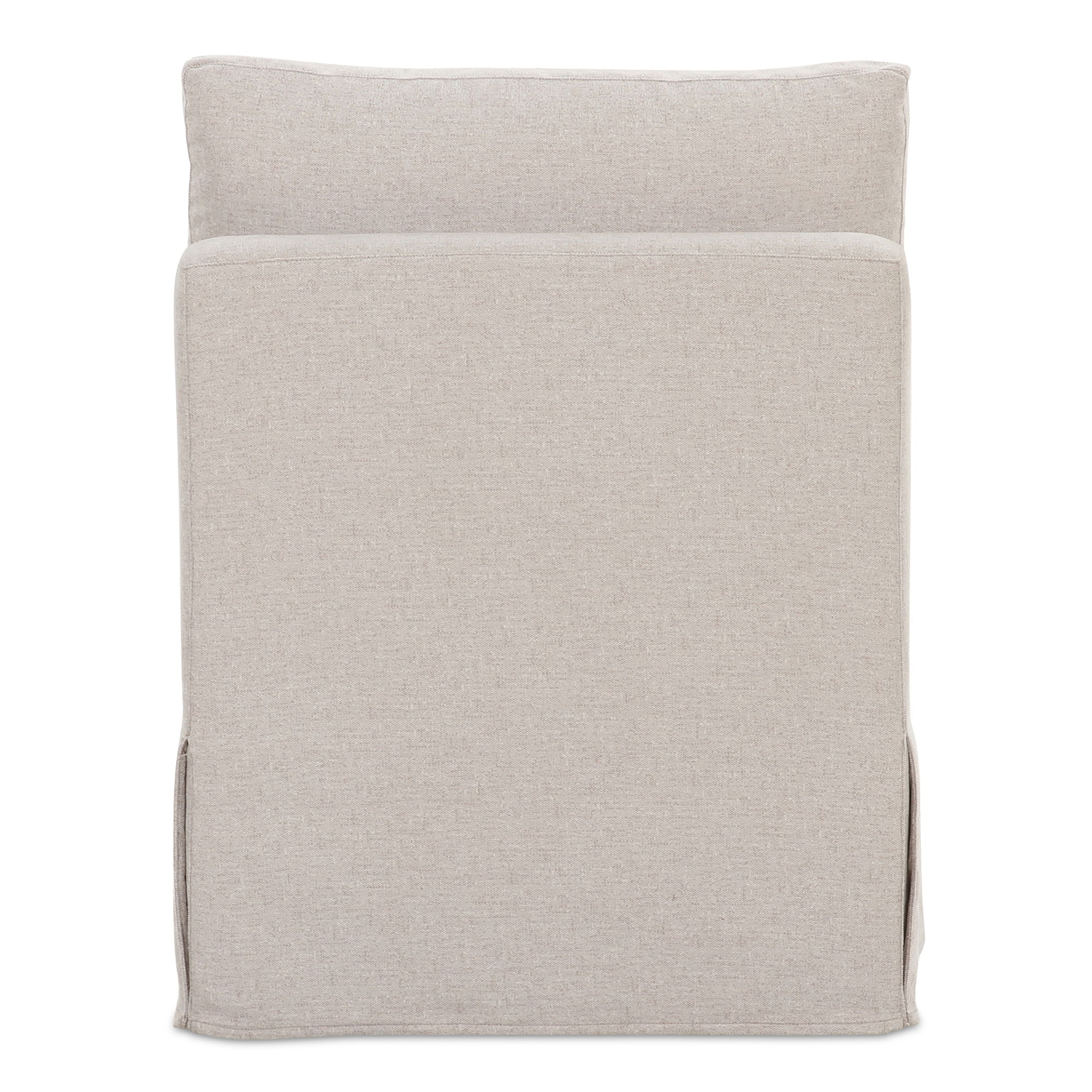 Fable Slipcover Dining Slipper Chair Beige, Outdoor Furniture Cover by Moe's Home, 2'1.5" width x 2'7.75" height x 2'4.5" depth View 4