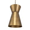 Crocker Brass 1 Light Mini Pendant, Mini Light Pendant by Uttermost, 14.5" width x 23" height x 14.5" diameter x 14.5" depth thumbnail 6