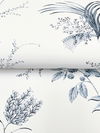 Floral Lace Navy Wallpaper thumbnail 3