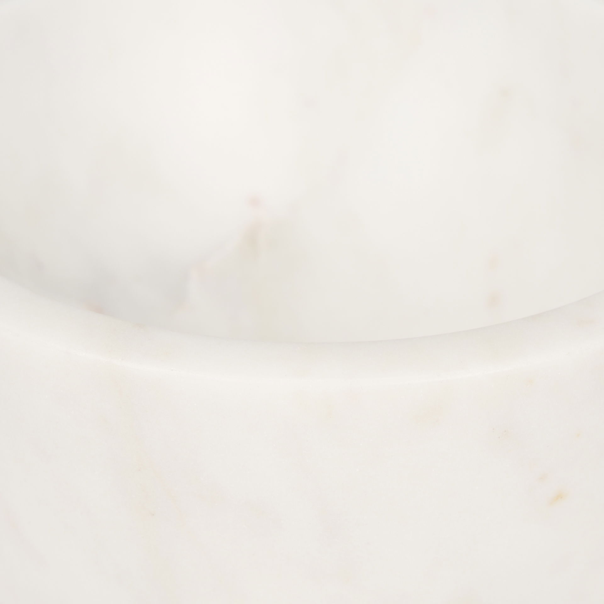 Katora Small Premium Solid White Marble Bowl, Decorative Bowl by Mercana, 6.5" length x 6.5" width x 4" height View 5