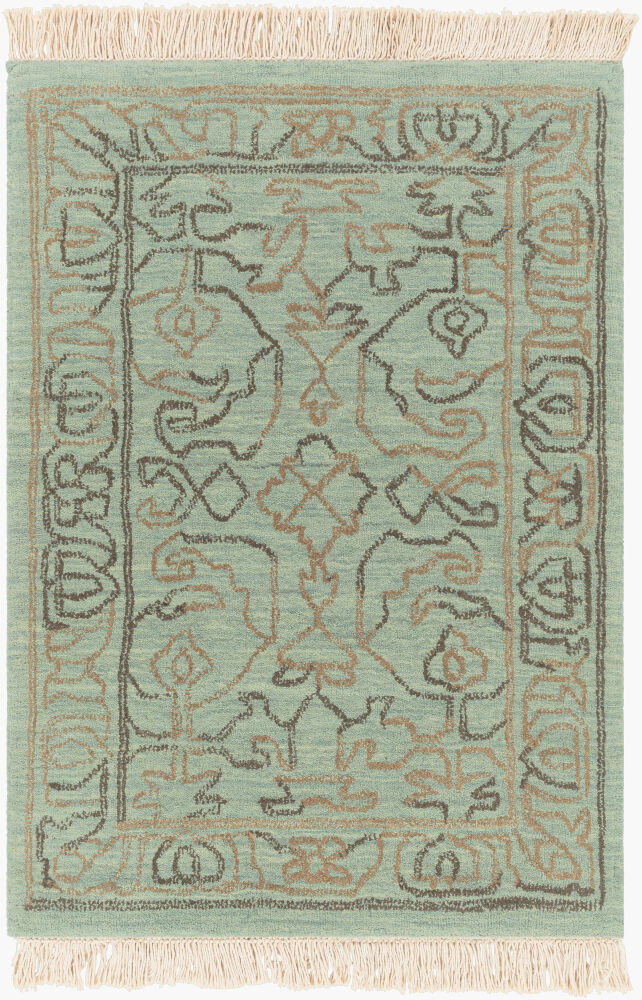 Wilmington Handmade Rug, by Surya, 3' length x 2' width
