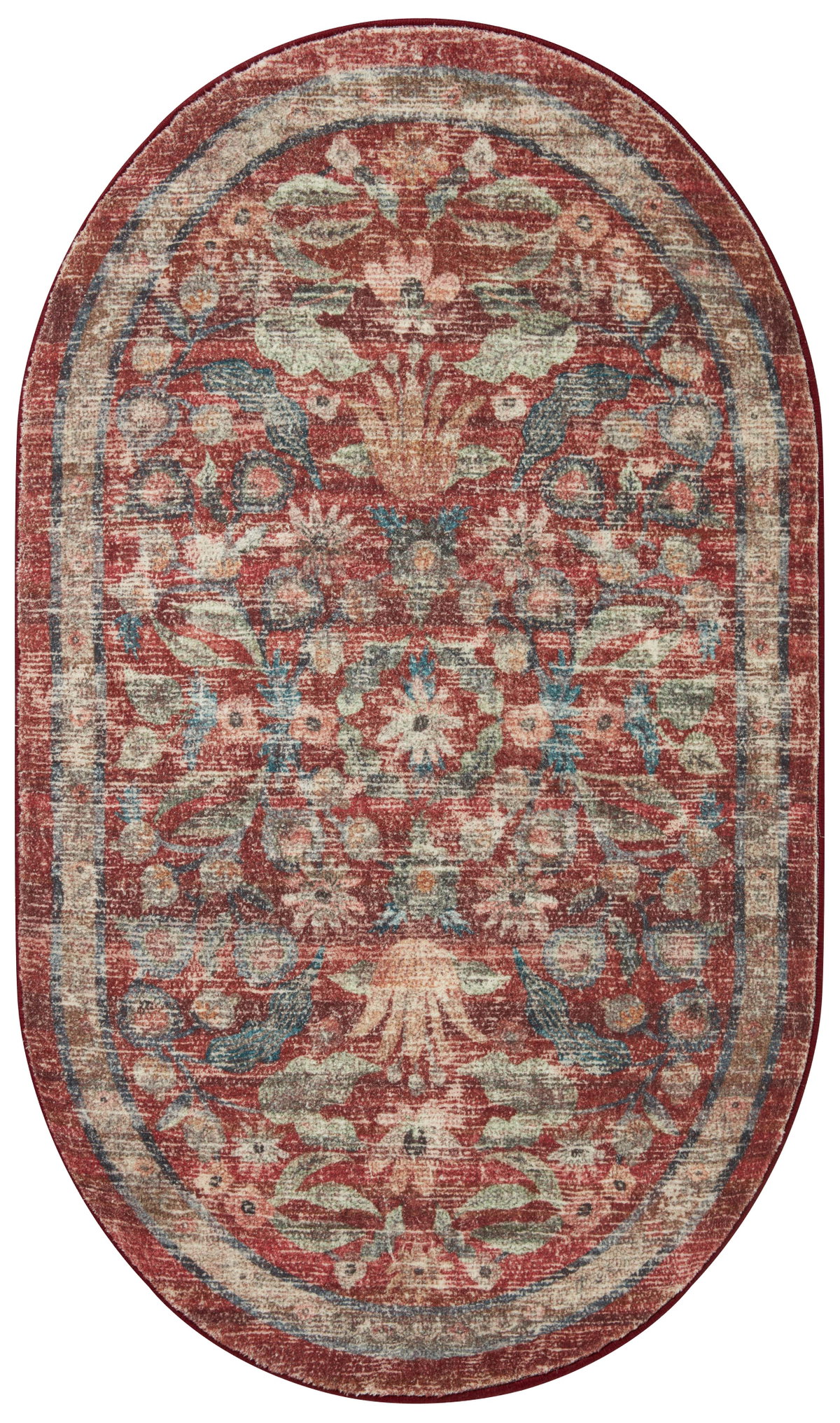 Rifle Paper Co. x Loloi Courtyard Rug, 5' length x 7'6" width View 5