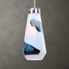 Windswept Blue & White 1 Light Mini Pendant, Mini Light Pendant by Uttermost, 8.25" width x 18" height x 8.25" diameter x 8.25" depth thumbnail 9