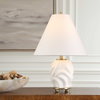Bora White Accent Lamp, Table Lamp by Uttermost, 12" width x 17.5" height x 12" depth thumbnail 2