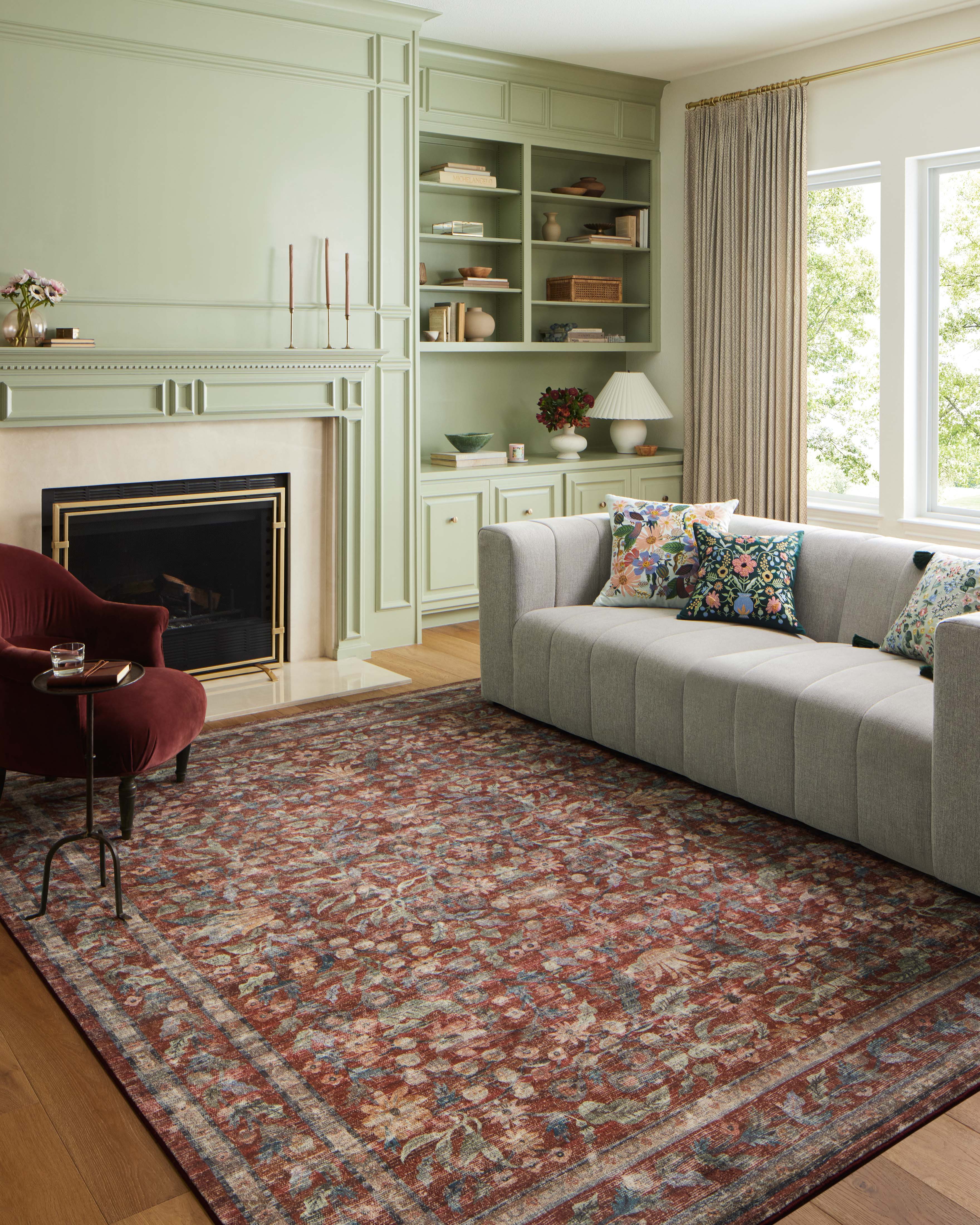 Rifle Paper Co. x Loloi Courtyard Rug large image 