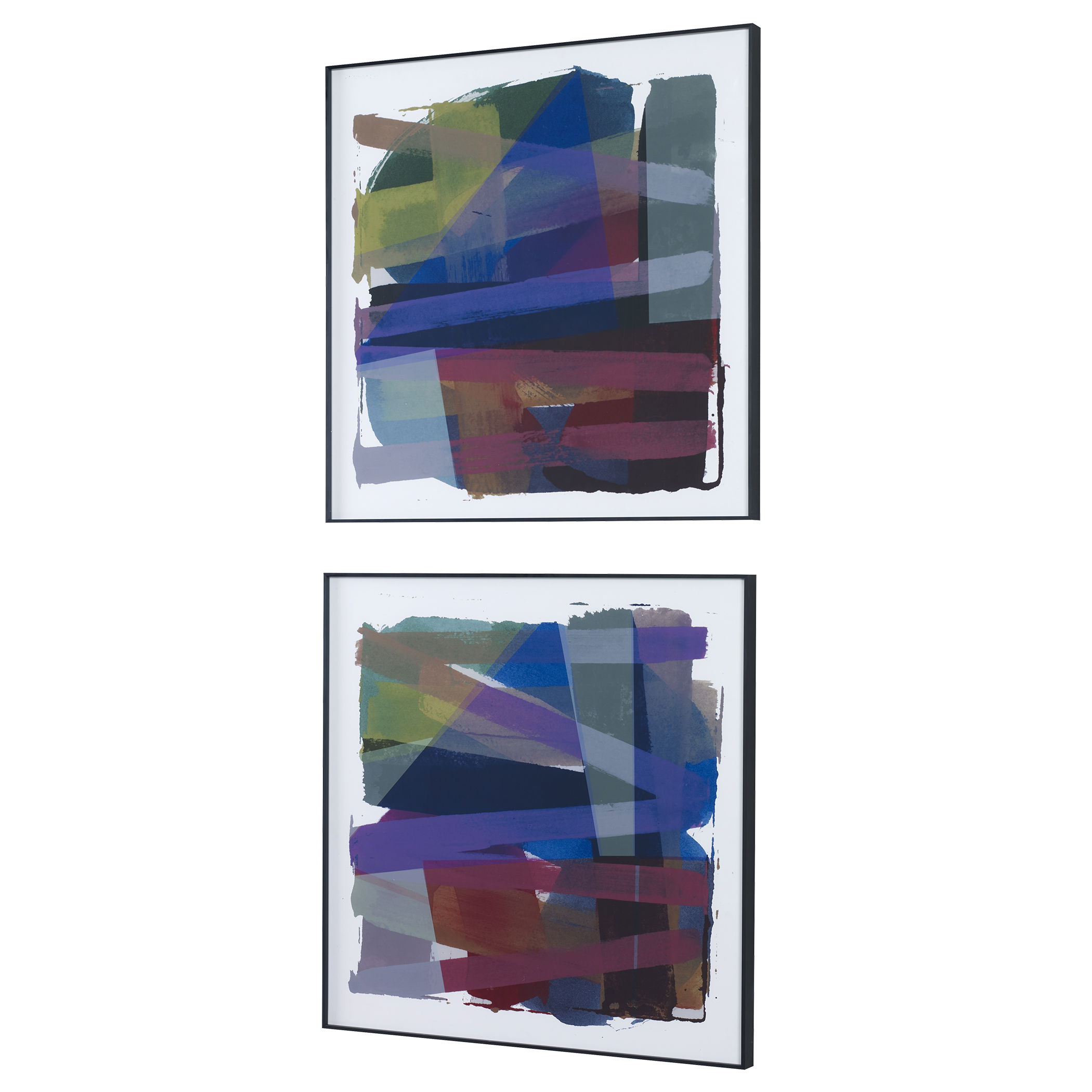 Vivacious Abstract Framed Prints, Set/2 large image 