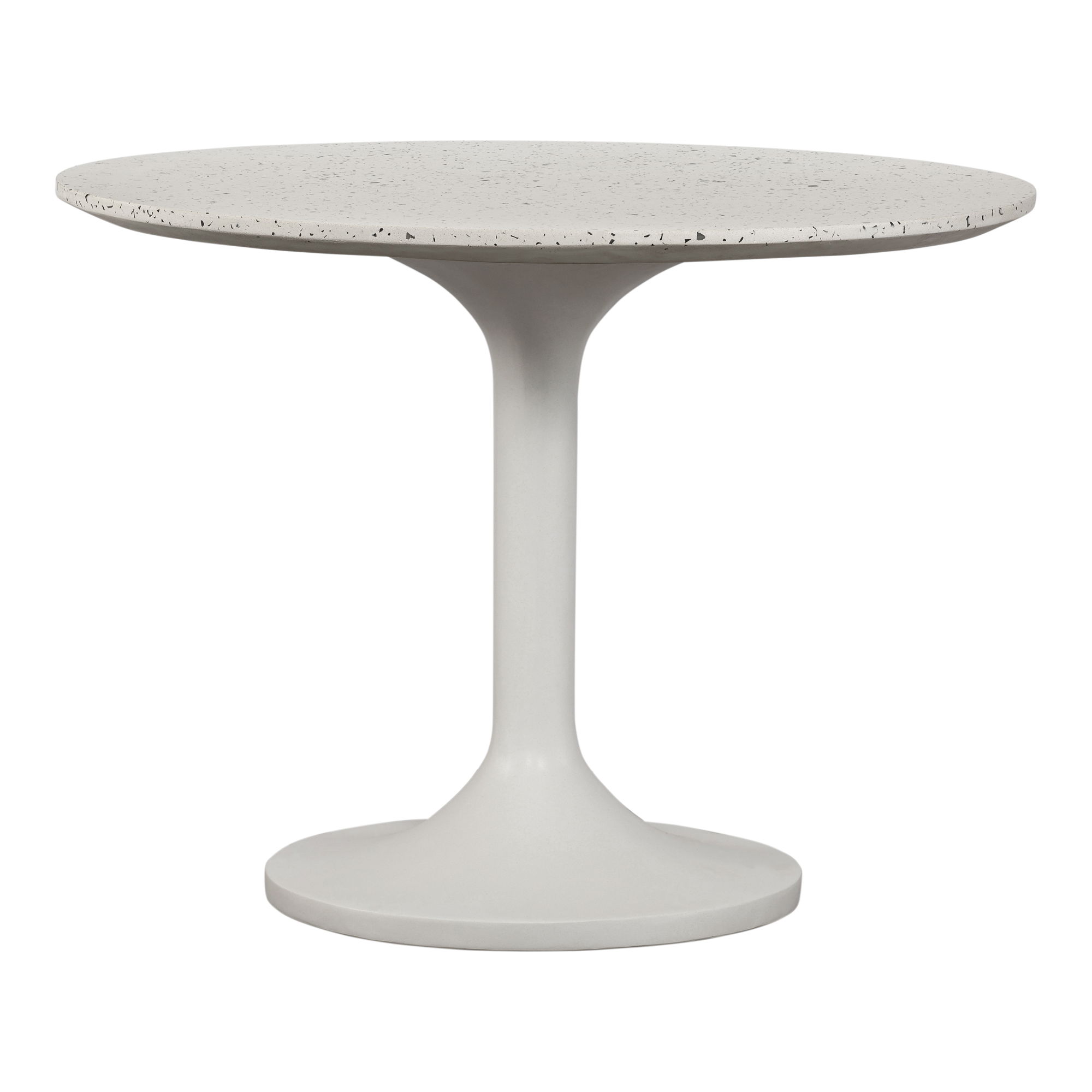 Tuli Cafe Table Light Grey, Dining Table by Moe's Home, 39.4" width x 29.9" height x 39.4" depth View 1