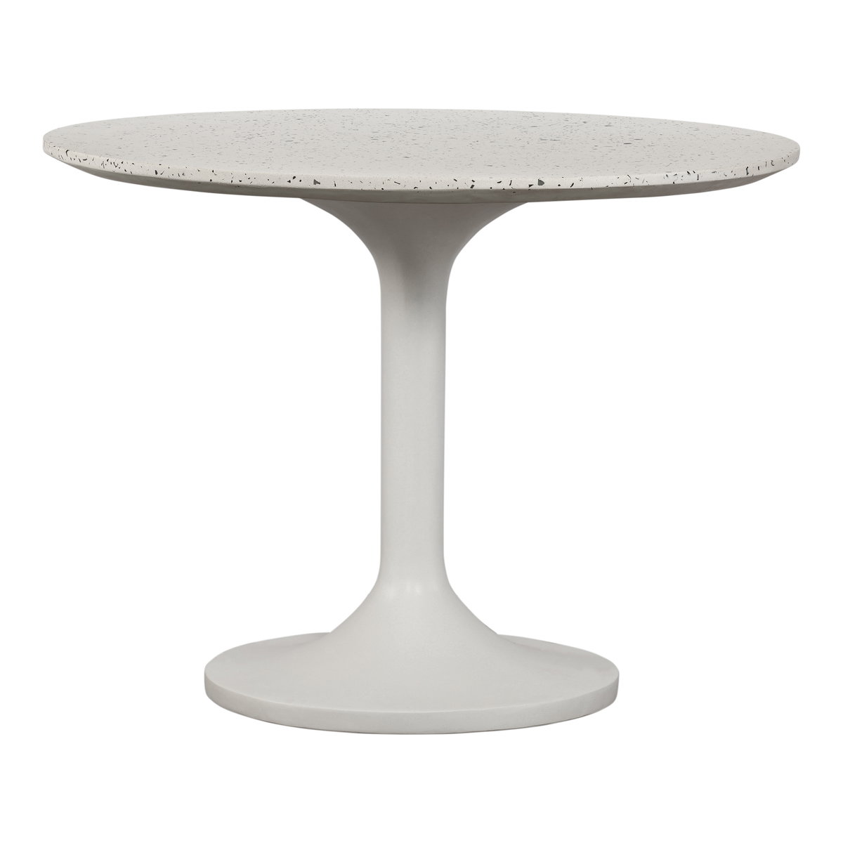 Tuli Outdoor Cafe Table White Terrazzo, Outdoor Table by Moe's Home, 3'3.4" width x 2'5.9" height x 3'3.4" depth View 1