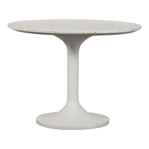 Tuli Outdoor Cafe Table White Terrazzo