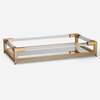 Balkan Mirrored Tray, Decorative Tray by Uttermost, 24.25" width x 4.5" height x 14.5" depth thumbnail 1