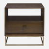 Bexley Walnut Side Table, Side & End Table by Uttermost, 25" width x 25" height x 16" depth thumbnail 1