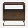 Bexley Walnut Side Table, Side & End Table by Uttermost, 25" width x 25" height x 16" depth thumbnail 1
