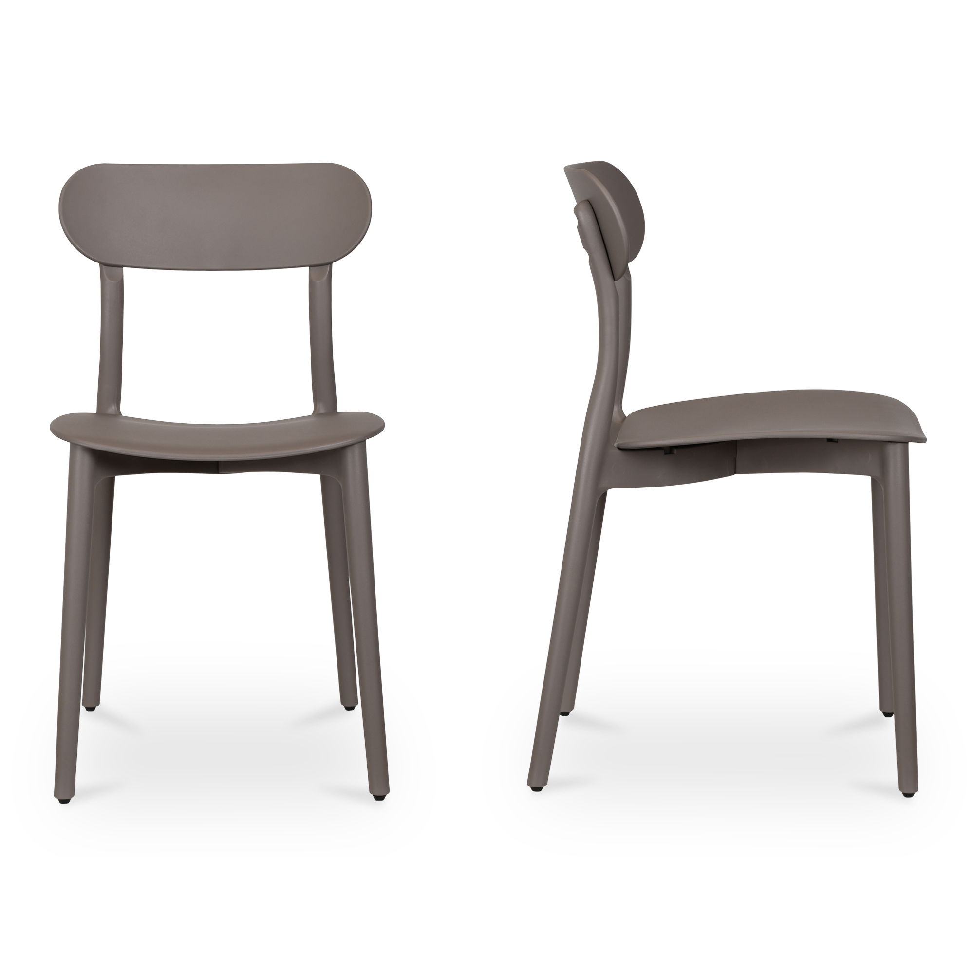 Kent Outdoor Dining Chair Taupe - Set Of Two large image 