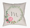 Initials II Accent Pillow, Decorative Pillow by Surya, 18" length x 18" width thumbnail