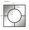 Spurgeon Square Window Mirror, by Uttermost, 3'3.37" width x 3'3.37" height x 1.5" depth thumbnail 3