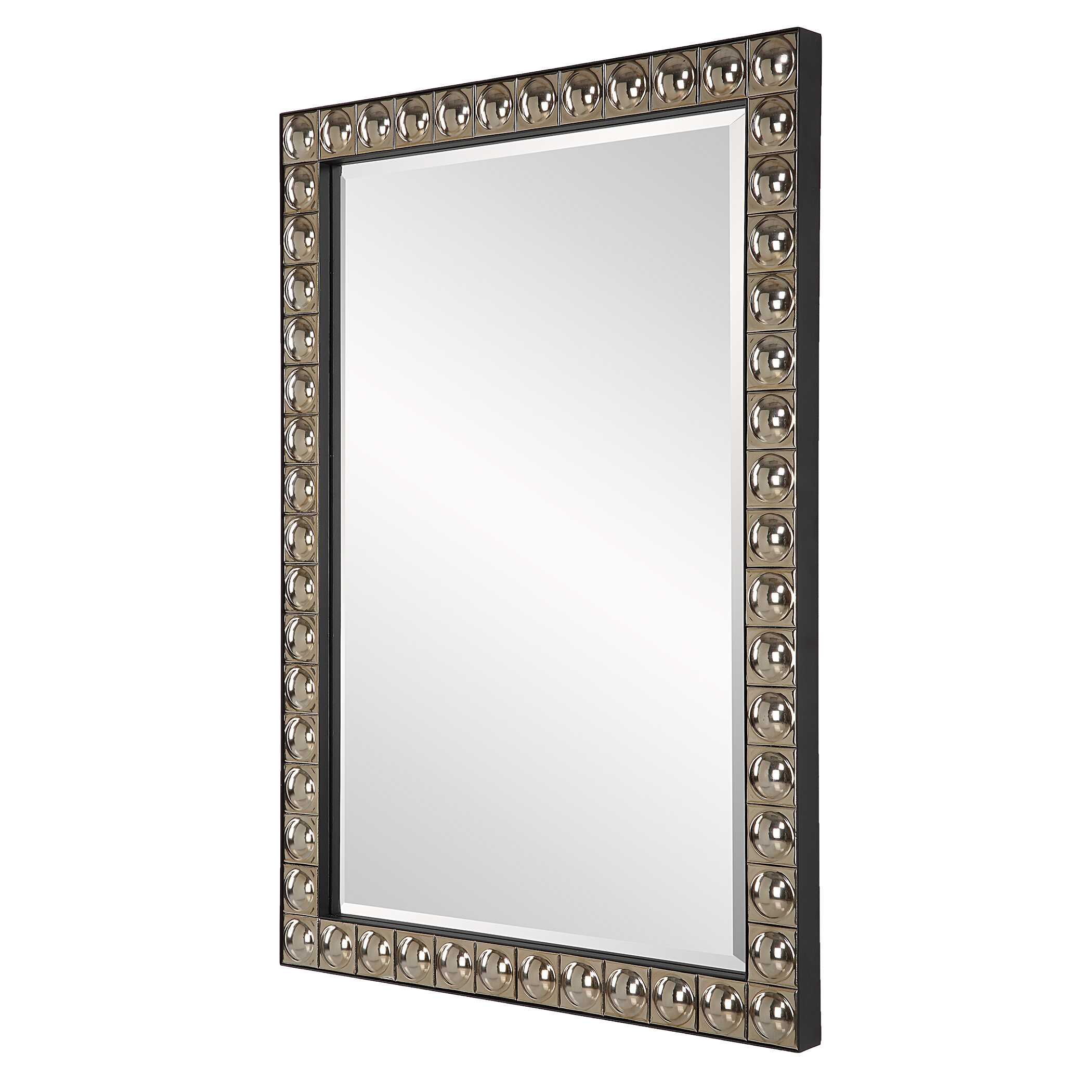 Silvio Tiled Vanity Mirror, by Uttermost, 23.12" width x 32.75" height x 1.62" depth View 5