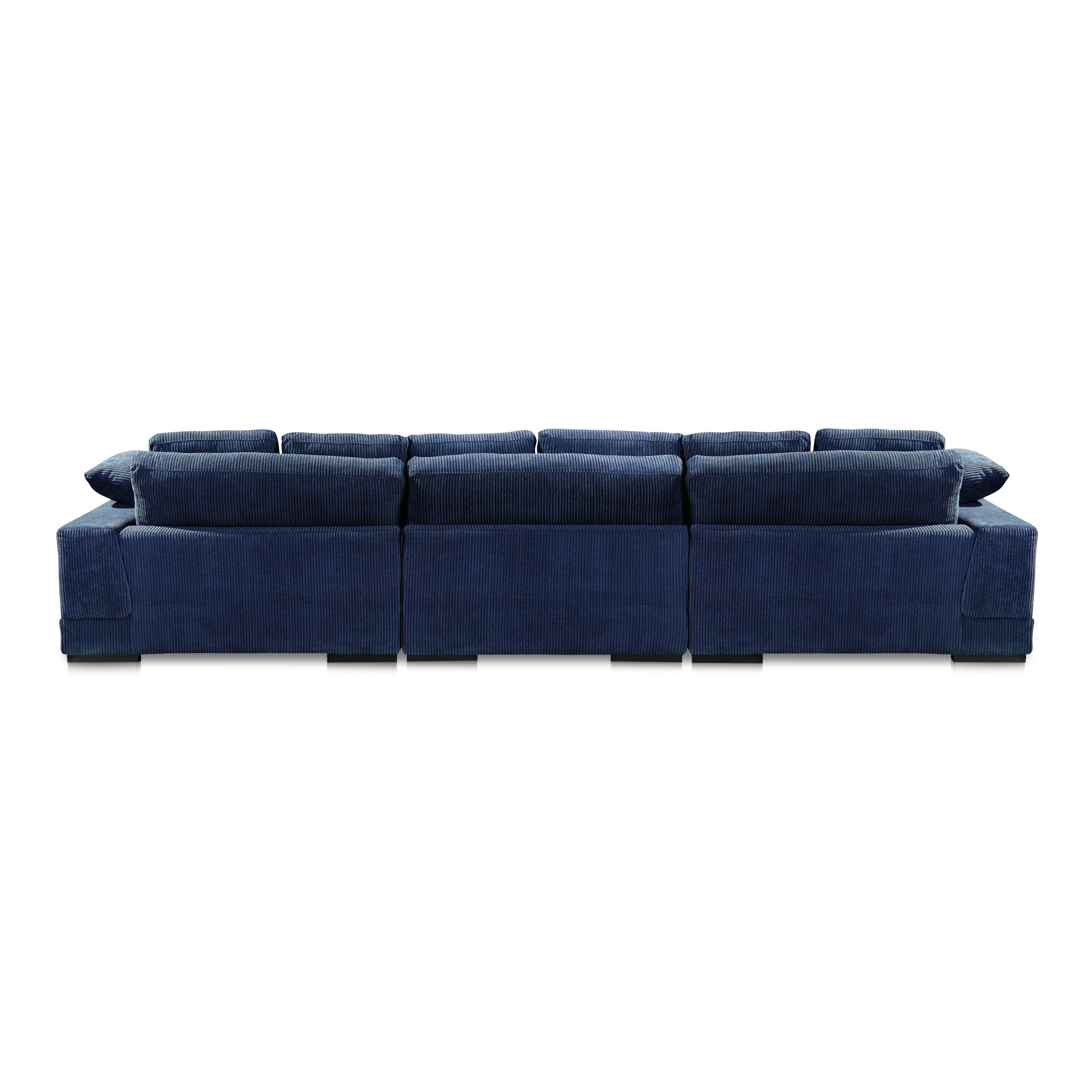 Plunge Large Sectional Navy, Sectional Sofa by Moe's Home, 147.5" width x 34" height x 46" depth View 3