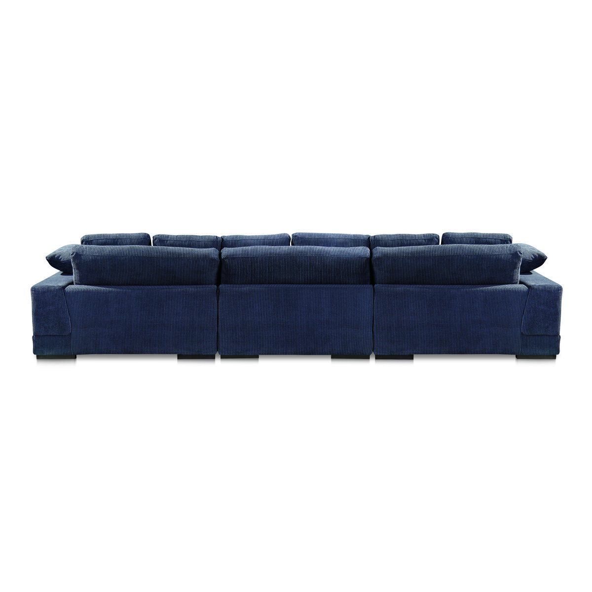 Plunge Large Sectional Navy, Sectional Sofa by Moe's Home, 147.5" width x 34" height x 46" depth View 3