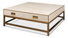 Gideon Shagreen Sq.Coffee Table, White thumbnail 0