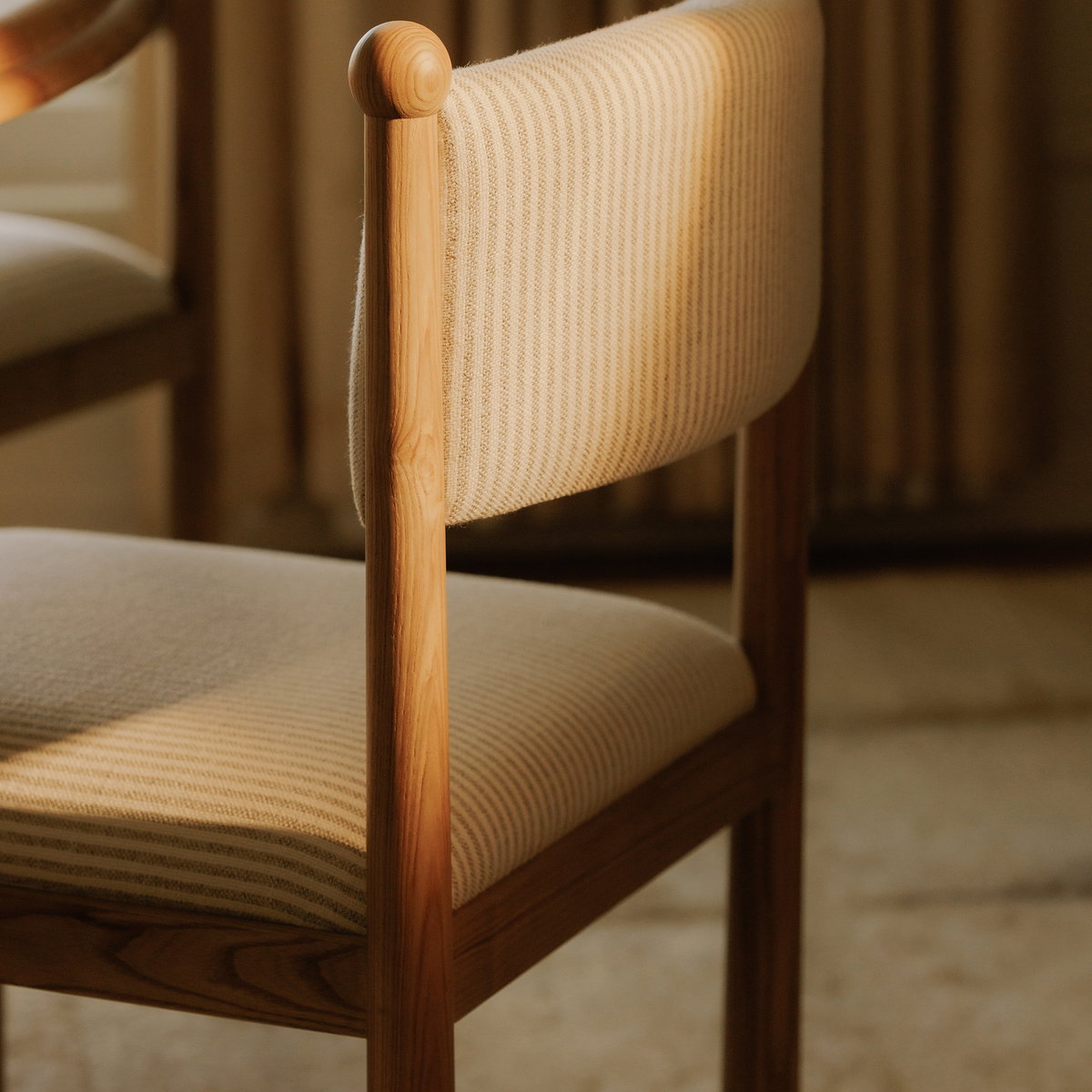 Villetta Dining Chair Stripe - Set Of Two, by Moe's Home, 19.5" width x 33.5" height x 23" depth View 6