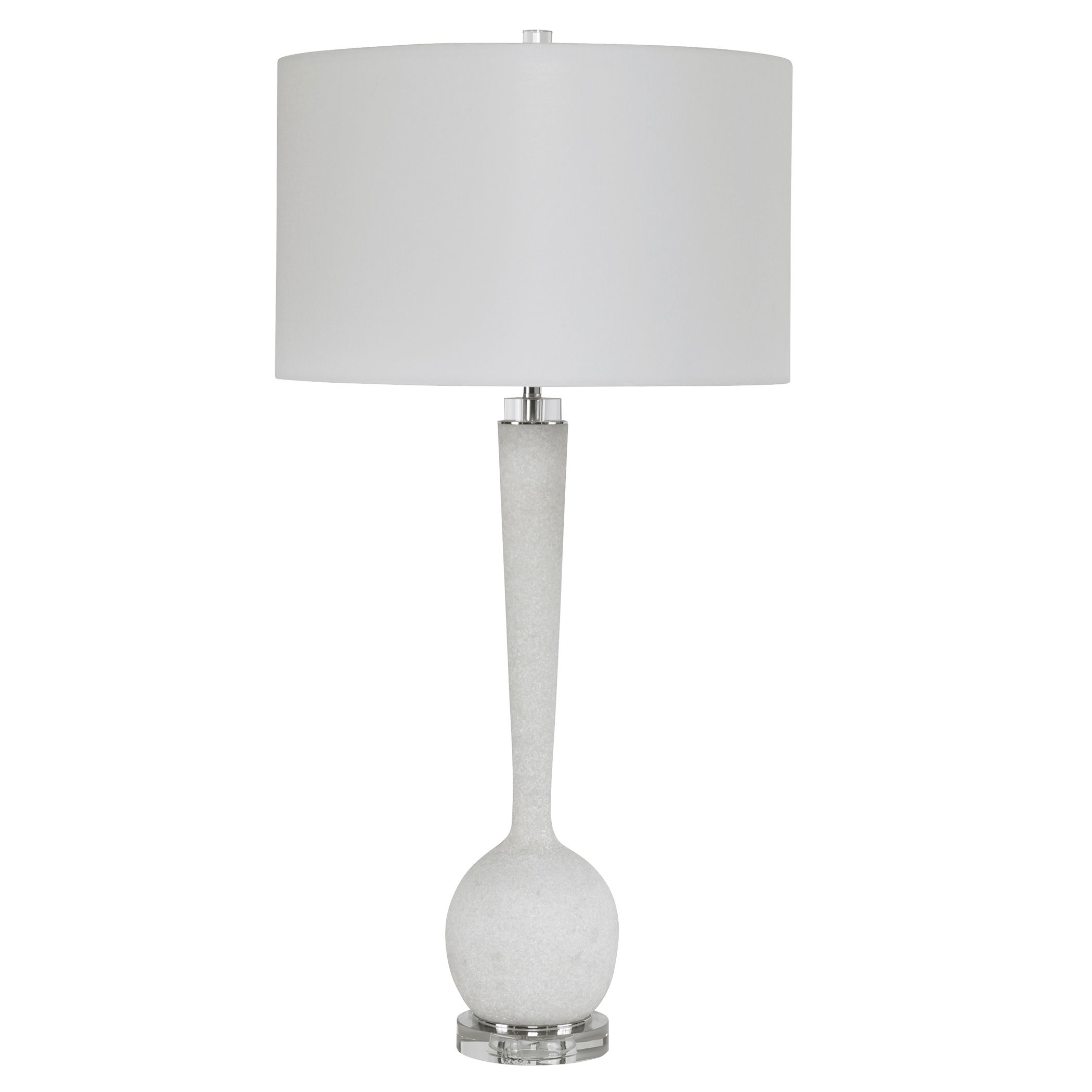 Kently White Marble Table Lamp large image 