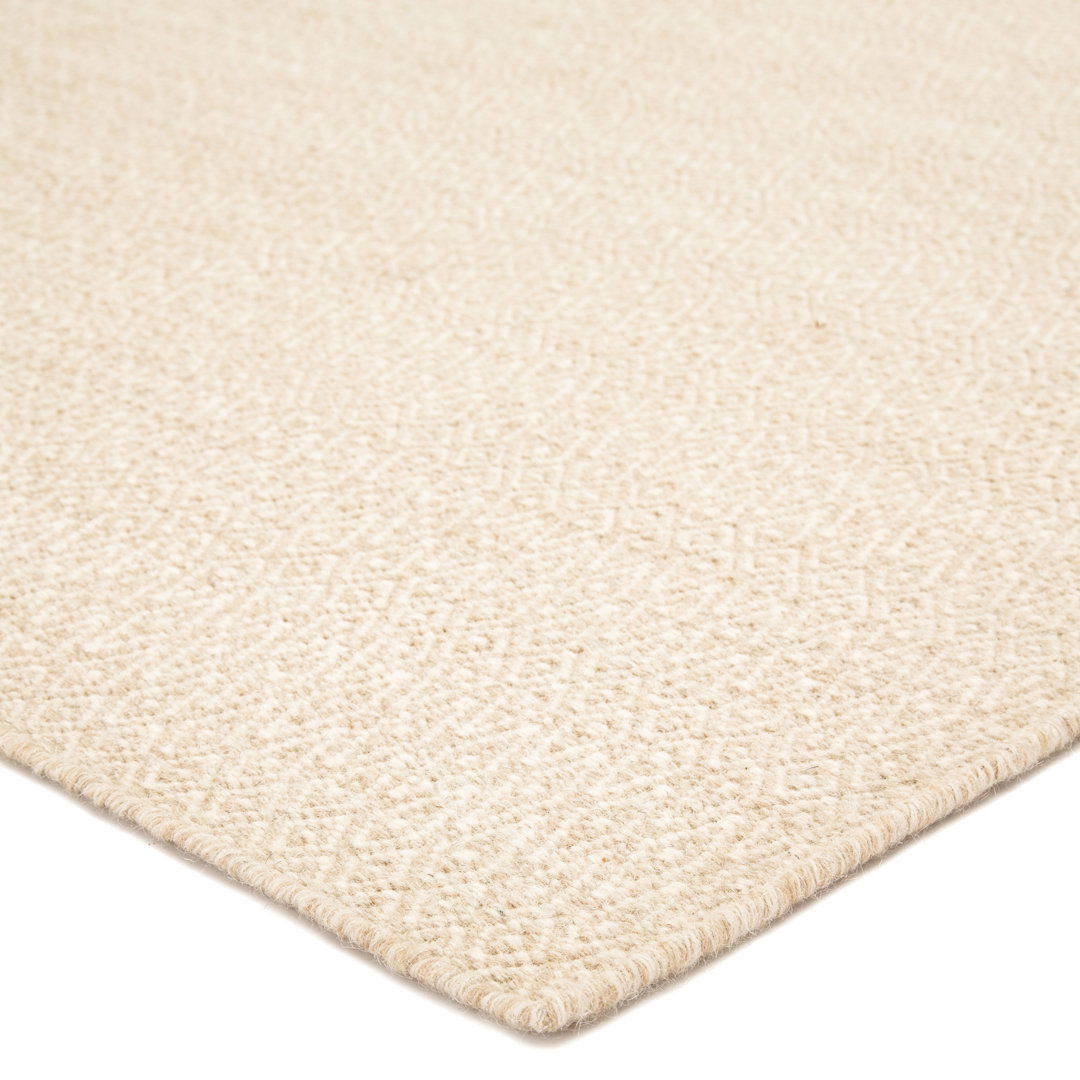 Jaipur Living Eulalia Handmade Geometric Cream Ivory Area Rug large image 