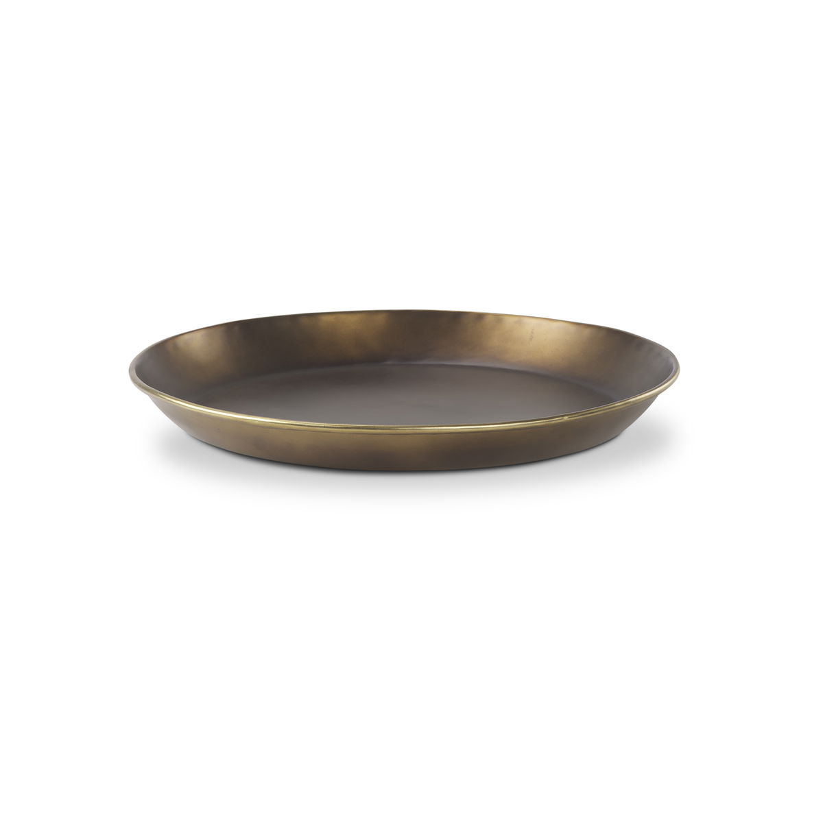 Eagan  Brass Aluminium Tray Medium, Decorative Tray by Mercana, 20" length x 20" width x 1.75" height View 1