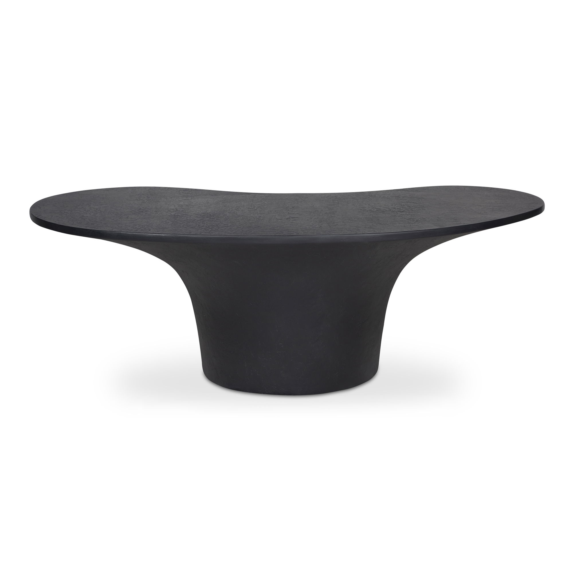 Yumi Outdoor Coffee Table Black, by Moe's Home, 47" width x 15.5" height x 23.6" depth View 3