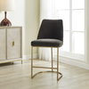 Hanni Charcoal Counter Stool, Counter & Bar Stool by Uttermost, 20.25" width x 40" height x 24.5" depth thumbnail 2