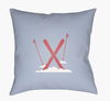 Ski Accent Pillow, Decorative Pillow by Surya, 18" length x 18" width thumbnail