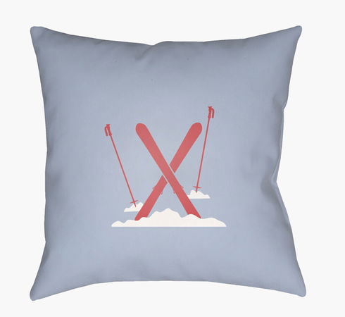 Ski Accent Pillow