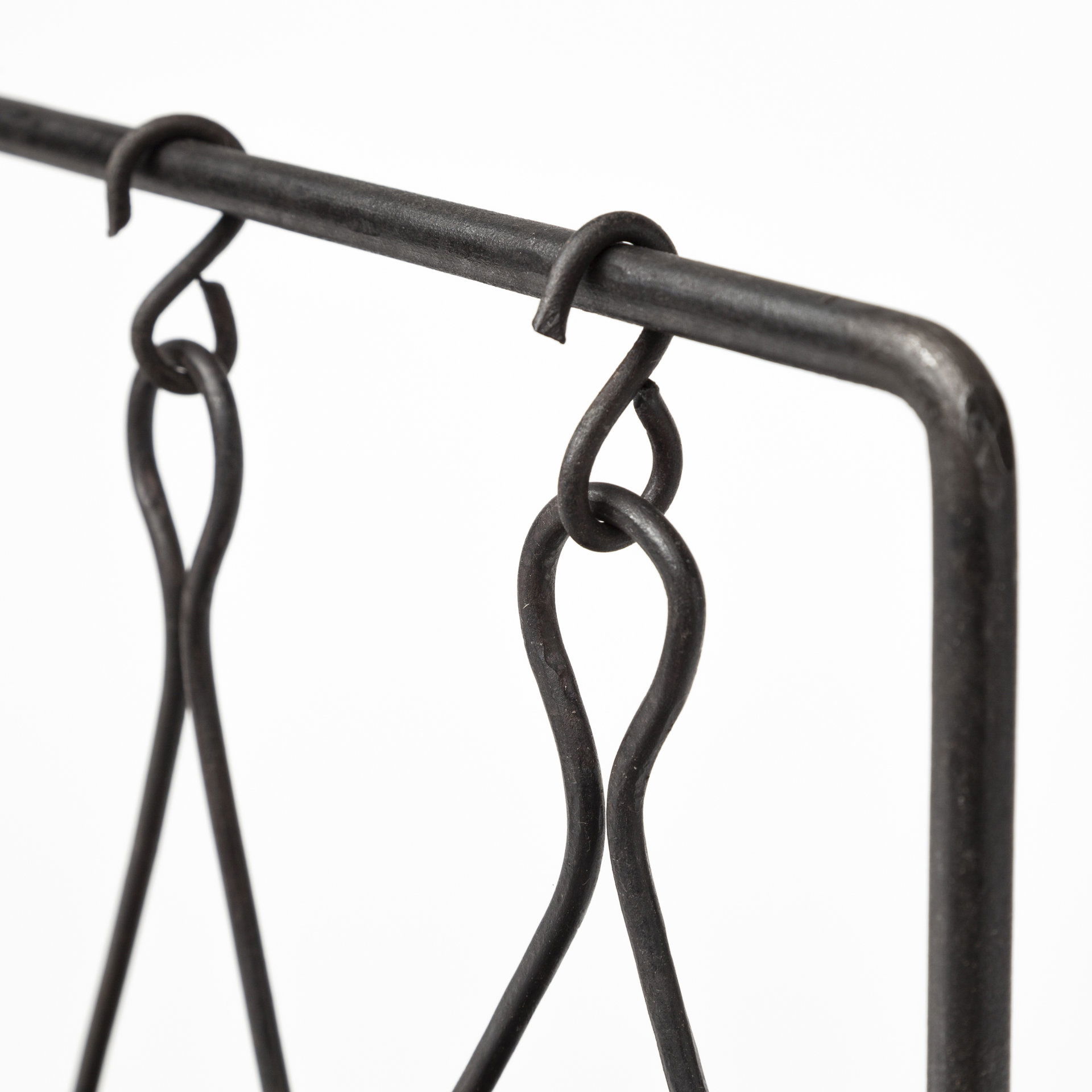 Enos 19L x 3W Black Metal 4 Bowl Ancient Spice Market Decorative Display, Decorative Object by Mercana, 18.5" length x 3" width x 10.5" height View 5