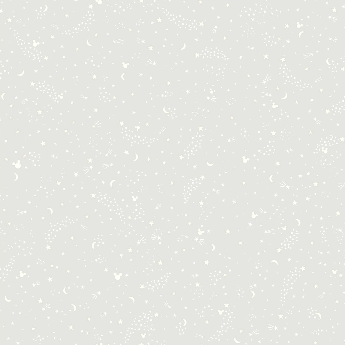 Disney Mickey Mouse Star Grey Wallpaper, by York Wall, 33' length x 1'8.5" width x 0.02" depth