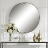 Clip Modern Round Mirror, by Uttermost, 3'6.25" width x 3'6.25" height x 1.62" depth thumbnail 2