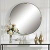 Clip Modern Round Mirror, by Uttermost, 42.25" width x 42.25" height x 1.62" depth thumbnail 2