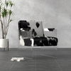 Holloway Armchair, Black & White, Seating by Sarreid, 24" length x 32" width x 31" height thumbnail 13