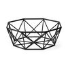 Davy 17L x 17W Black Metal Large Hexagonal Bowl, Decorative Bowl by Mercana, 16.73" length x 16.73" width x 6.1" height thumbnail 1
